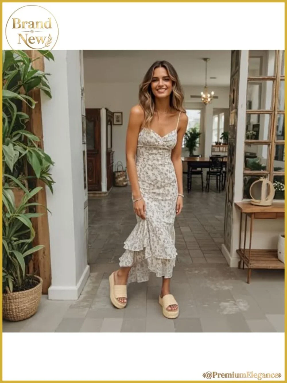 Platform Espadrille Wedge Sandals Woven Raffia Slip-On Summer Beach